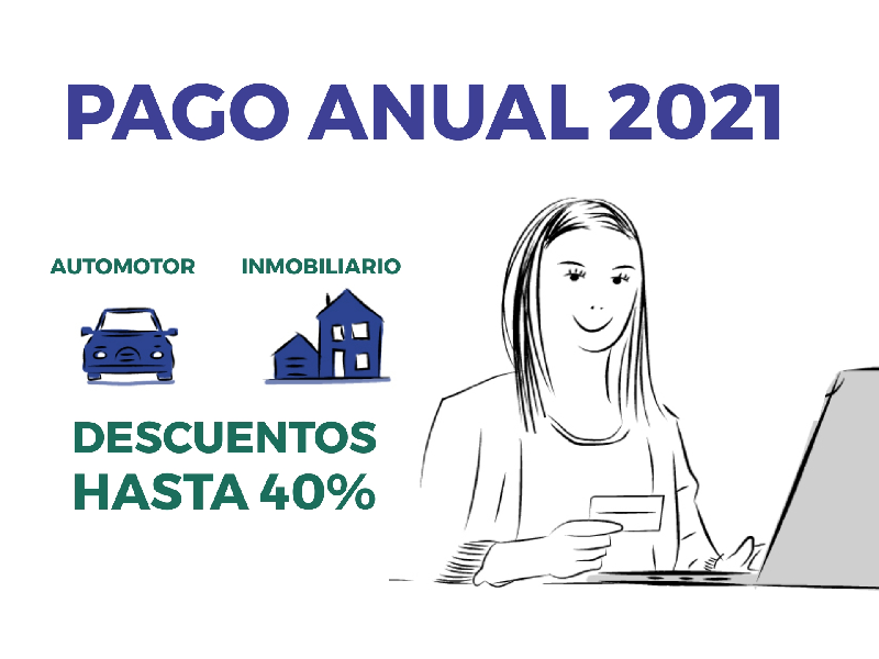 En 2021 siguen los descuentos de hasta el 40% en Pago Anual de Inmobiliario y Automotor